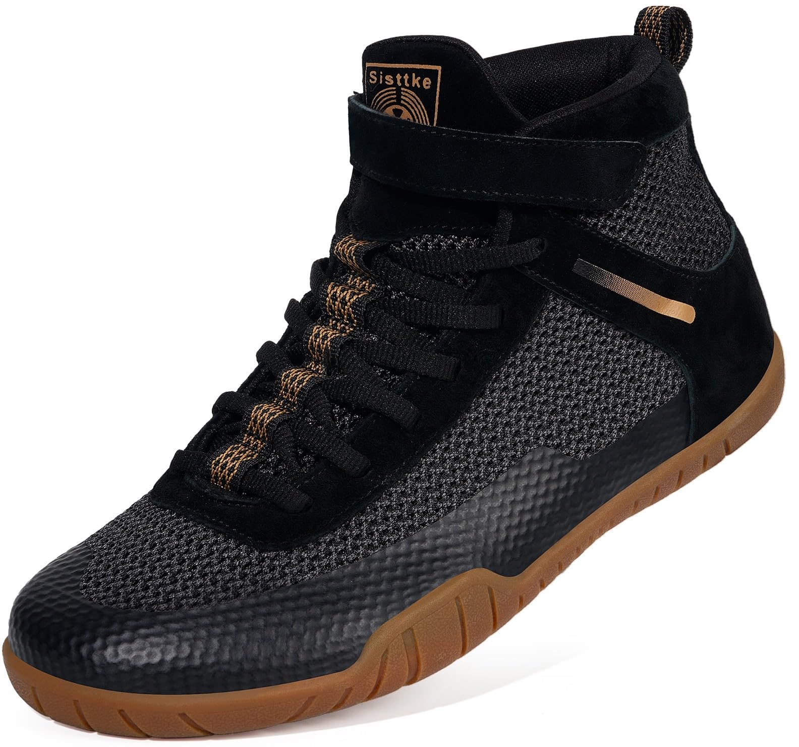 Hsyooes Scarpe da wrestling da uomo, scarpe da boxe e fitness