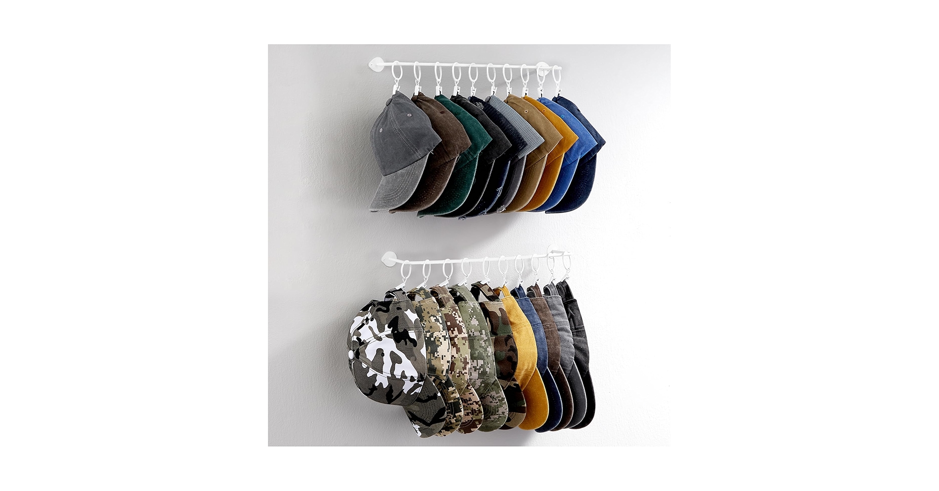 GSDGV 2 Pieces Hat Storage, Hat Rack For Wall, Baseball Cap