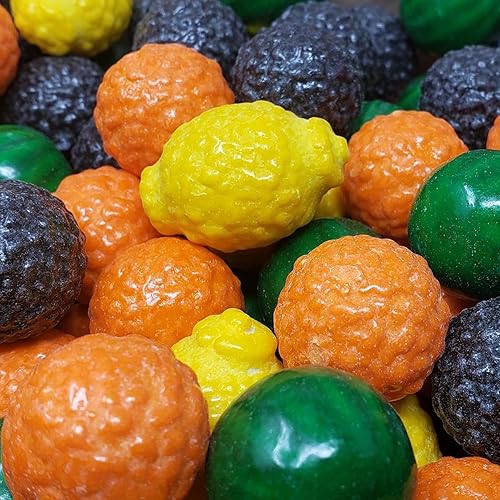 Miniatura 2 de Fancy Fruit - Bolas de chicle de frutas, golosinas originales en forma de dulces, dulces para bufé de dulces, certificado Kosher Parve (1 libra)