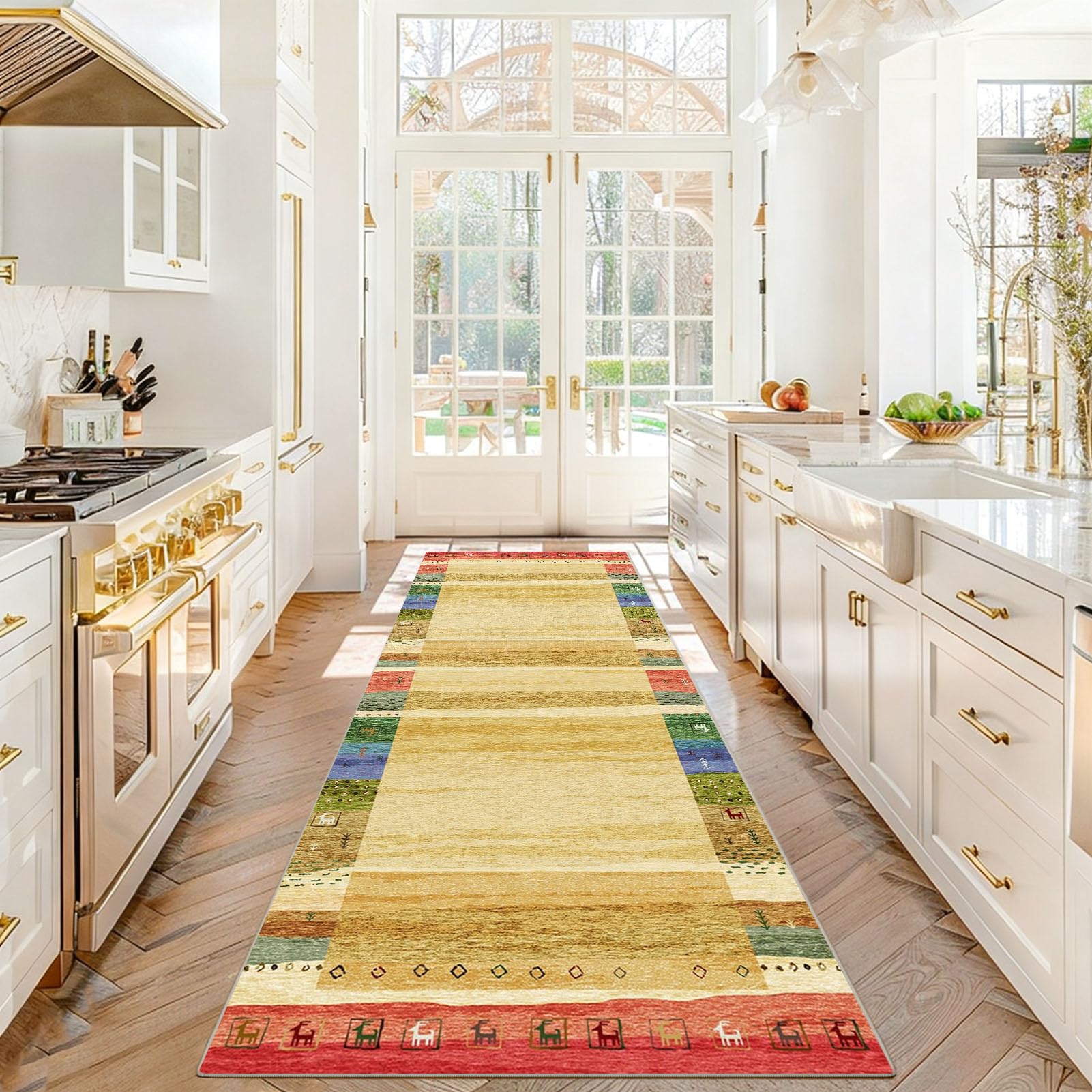 Dywanik kuchenny Antypoślizgowy zmywalny 50 x 220 cm Dywan Długi korytarz Dywan Wejście Wewnętrzne
