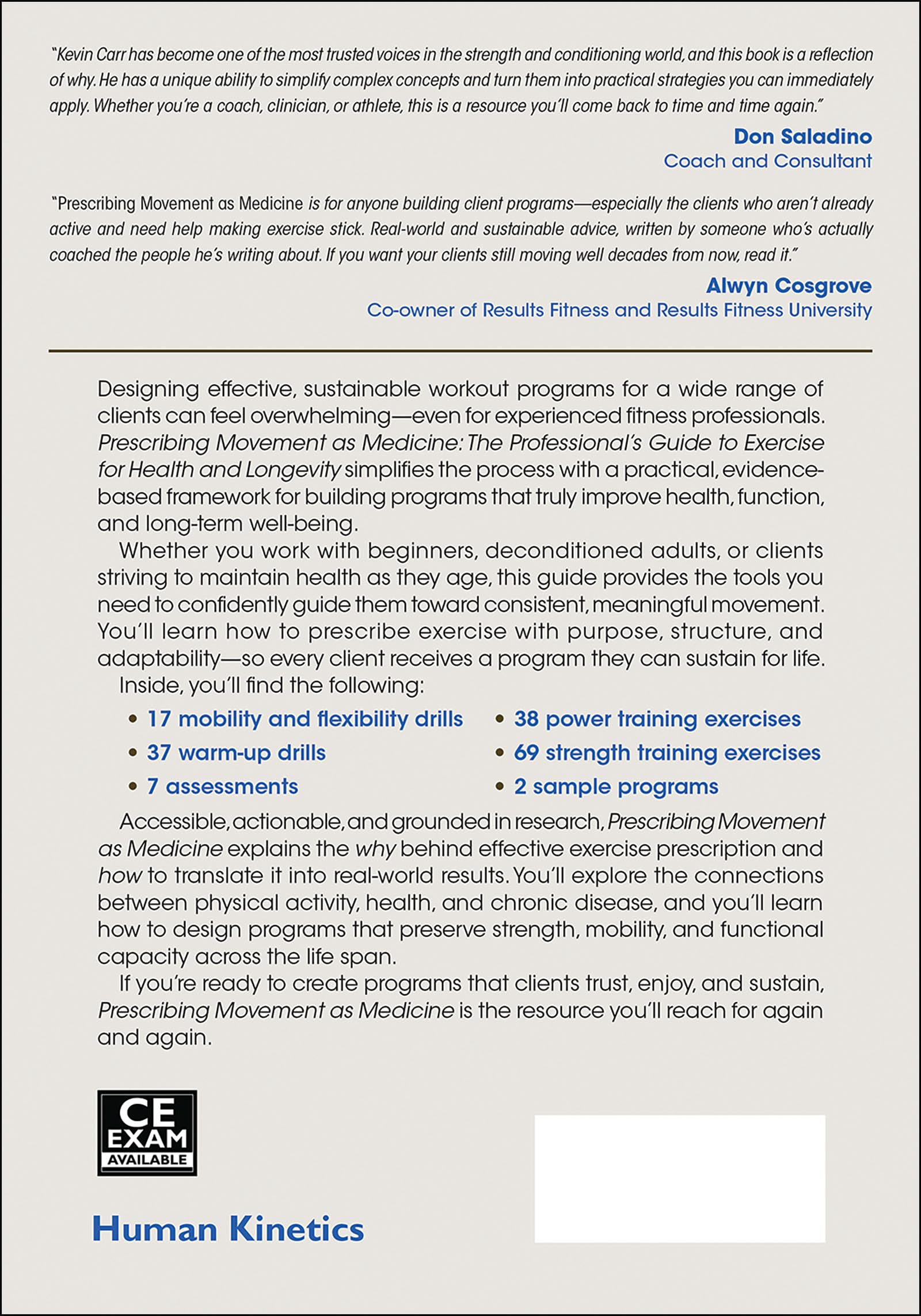 Prescribing Movement As Medicine: The Professional's Guide to Exercise for Health and Longevity