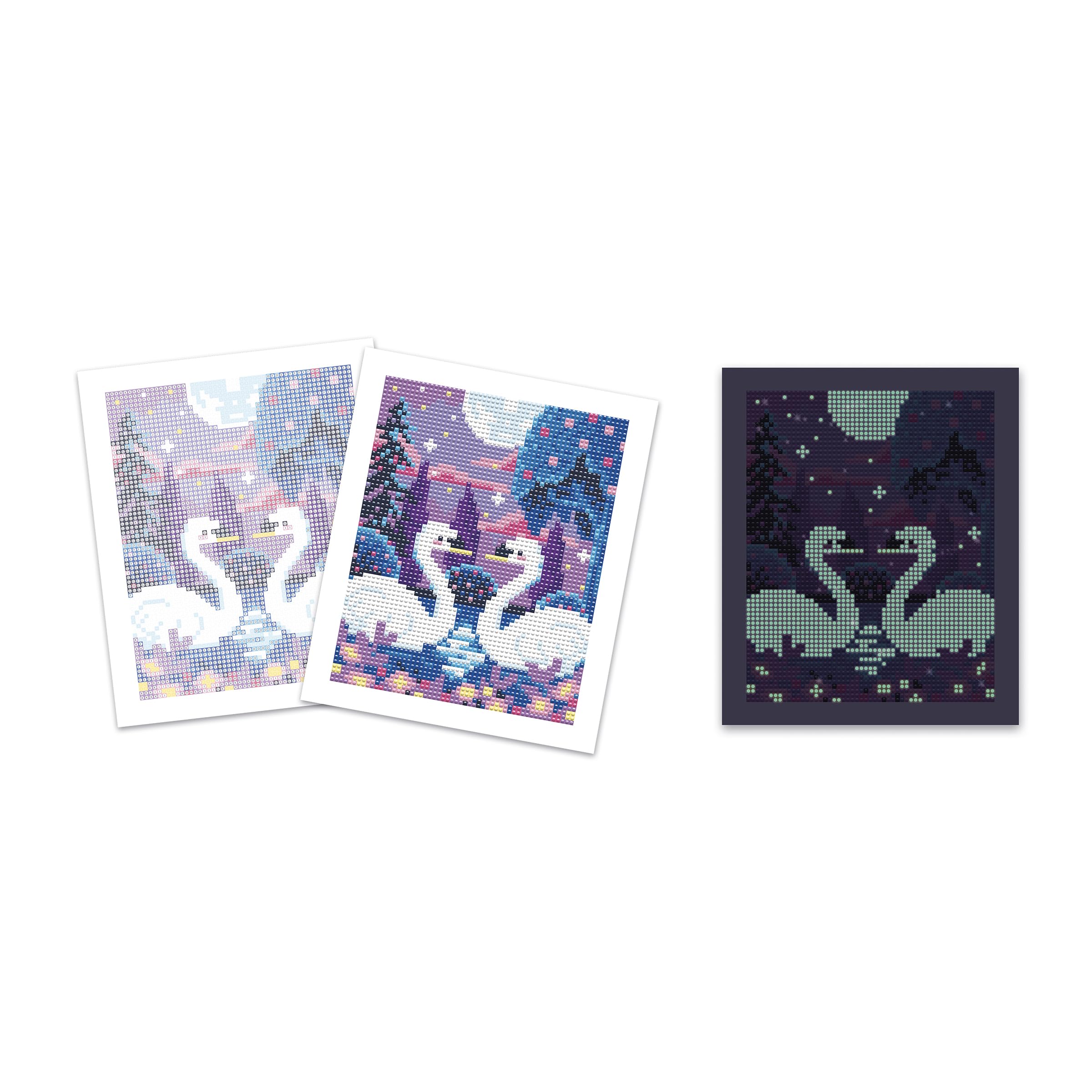 Janod, Glow-in-the-Dark Diamond Painting Creative Kit, 1 Large Canvas + 3,900 Glow-in-the-Dark Rhinestones - Image 3