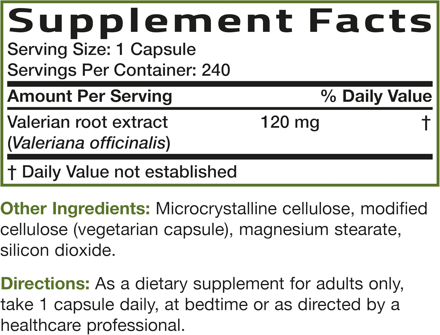 Bronson Valerian Root Capsules - Valerian Officinalis - Promotes Relaxation - Non-GMO, Soy-Free Gluten-Free, 240 Vegetarian Capsules - Image 6