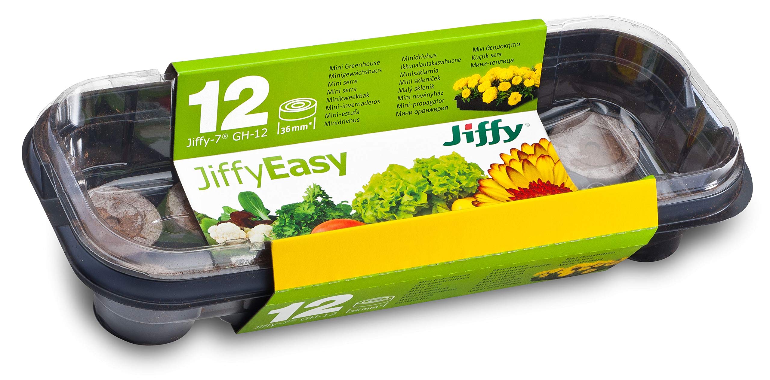 Serra Da Camera Biolan - Mini Set Per 12 Semi, Con 36 Compresse Senza Torba, Riutilizzabile - Foto 2