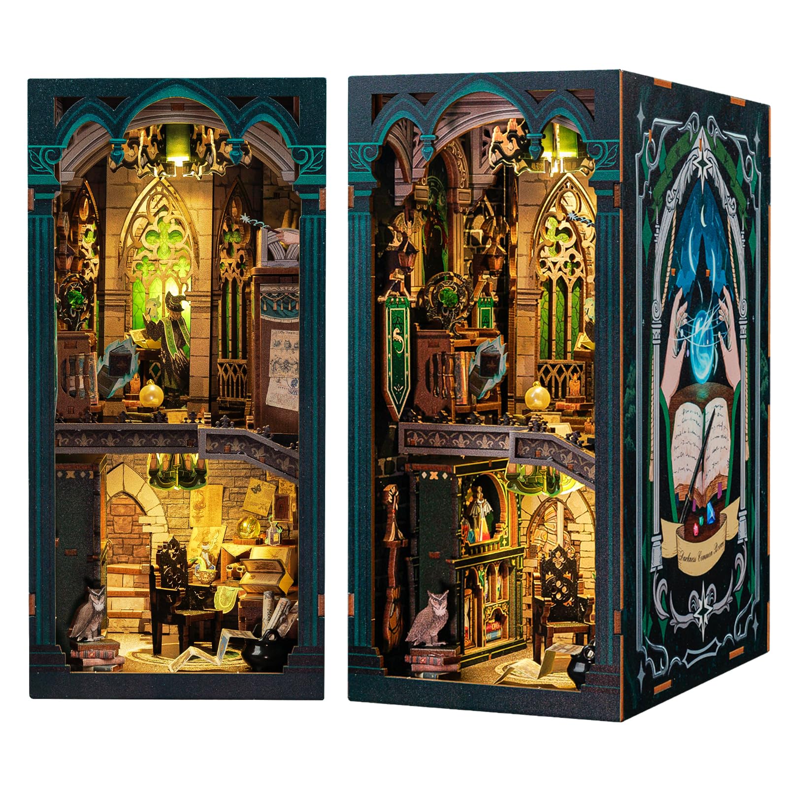 Cutefun Book Nook Kit - DIY Miniaturhaus Mit LED Beleuchtung