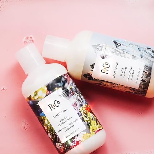 Miniatura 5 de R+Co Paquete en tándem de champú y acondicionador reparador de color de piedras preciosas  Control de encrespamiento, repara + conserva el color del