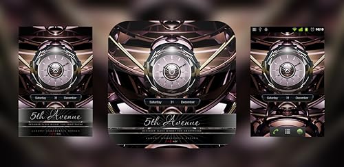 5th Avenue Beautiful Clock Widget Theme for Android