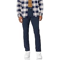 Amazon Essentials Pantaloni in Twill Elasticizzati con 5 Tasche Slim Uomo