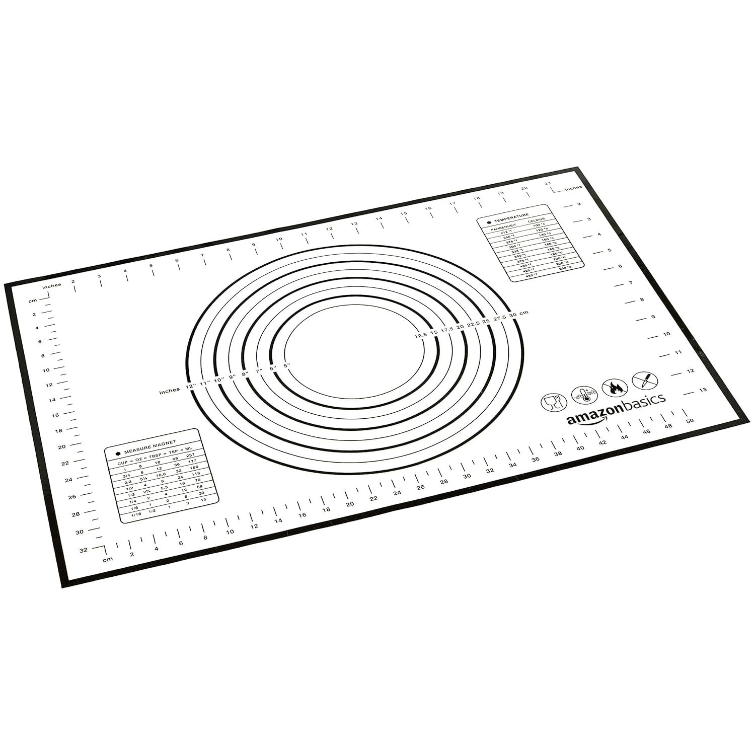 Buy amazon basics Silicone Baking and Rolling mat (60 X 40 cm) Online