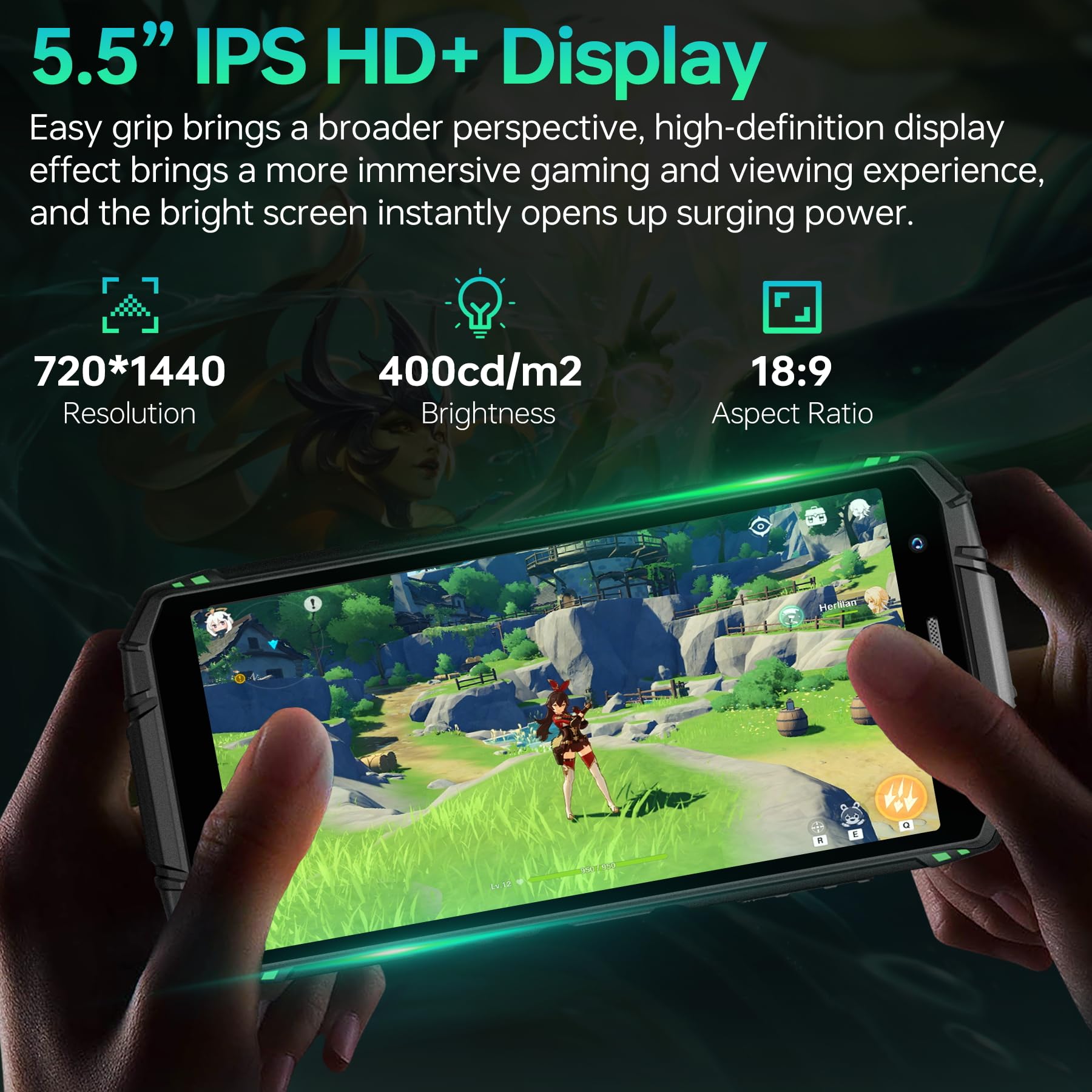 DOOGEE S41 Plus (2024) Rugged Smartphone Android 13, 8GB + 128GB/1TB Telefono Indistruttibile, 6300mAh, 5.5" Schermo, 13MP + 8MP, IP68 Impermeabile Cellulare Antiurto/Dual SIM 4G/Face ID/NFC/OTG/GPS