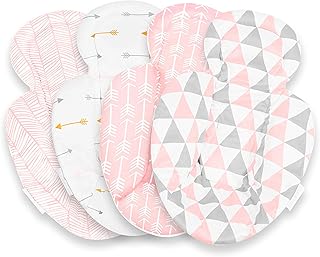 Infant Insert Compatible with 4Moms Mamaroo & Rockaroo – Car Seat Insert 2 Pack – Reversible Infant Car Seat Insert – Soft Plush Minky Car Seat Head Support Insert
