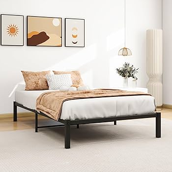 Amazon｜VERFARM メタル ベッドフレーム セミダブル 頑丈な金属製