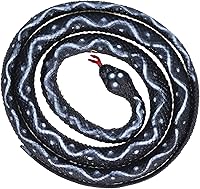 Vista 7 de plplaaoo Juguete de serpiente falsa, serpiente realista, figura de serpiente de coliflor de boa simulada, figura de serpiente de plástico