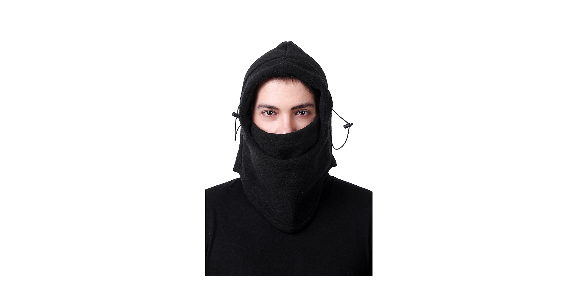 小物 YOKE / FLEECE BALACLAVA BLACK 5-in-1 Balaclava Cold Weather Fleece Motorcycle Ski Face Mask Hood