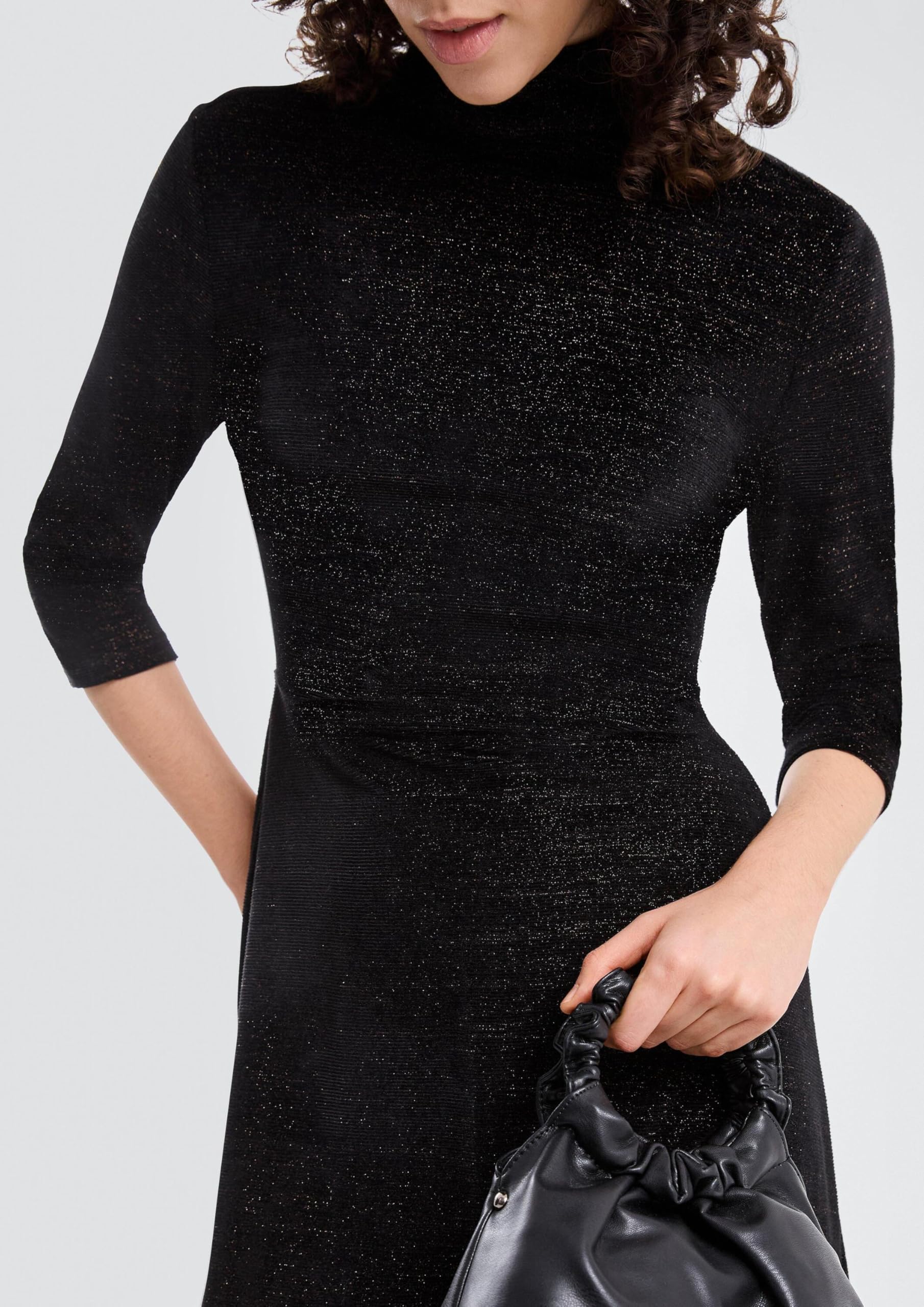 QS Samtkleid mit Glitzer