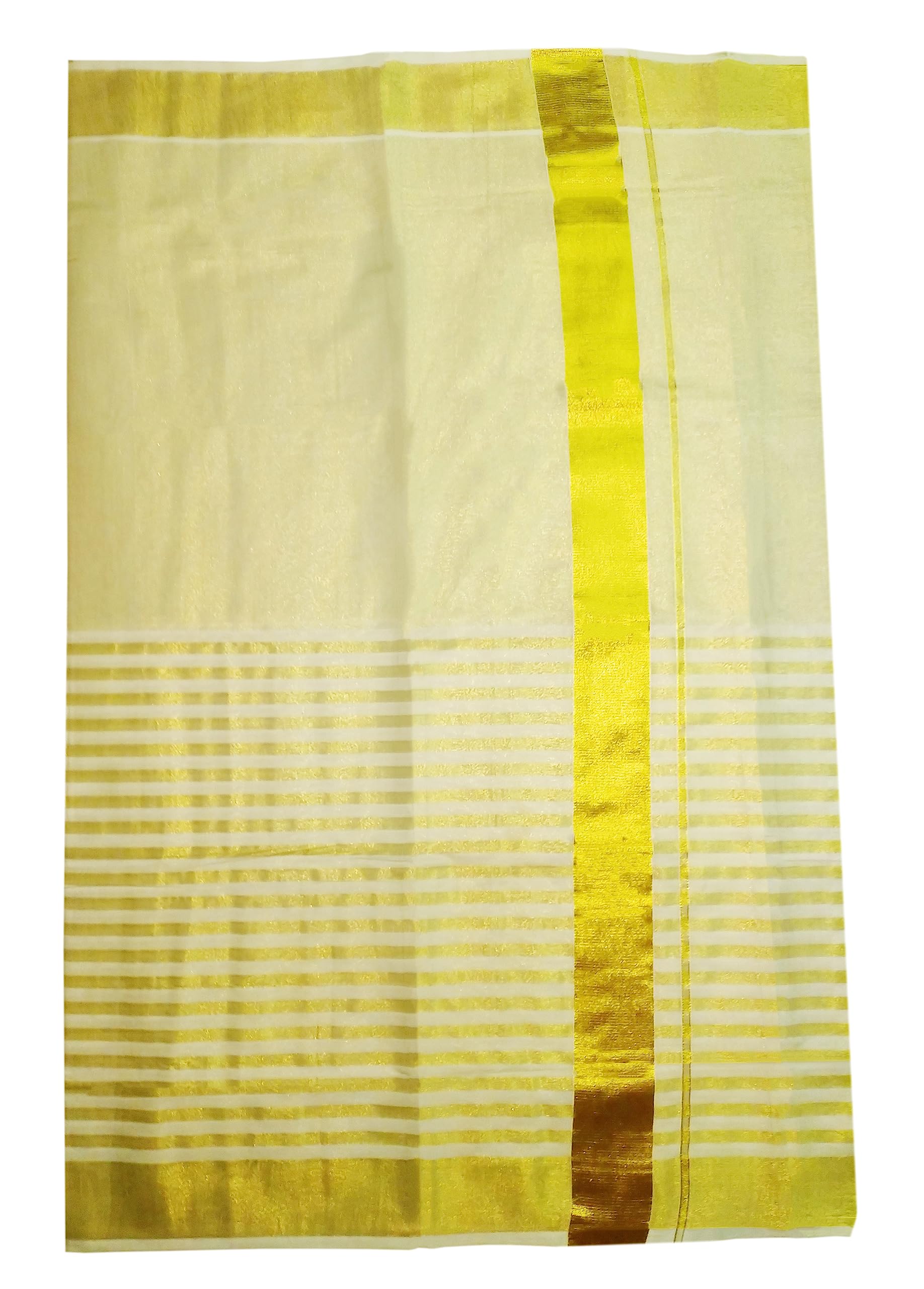 YETTALAN® Womens Kerala Traditional Tissue Saree with Running Blouse Piece