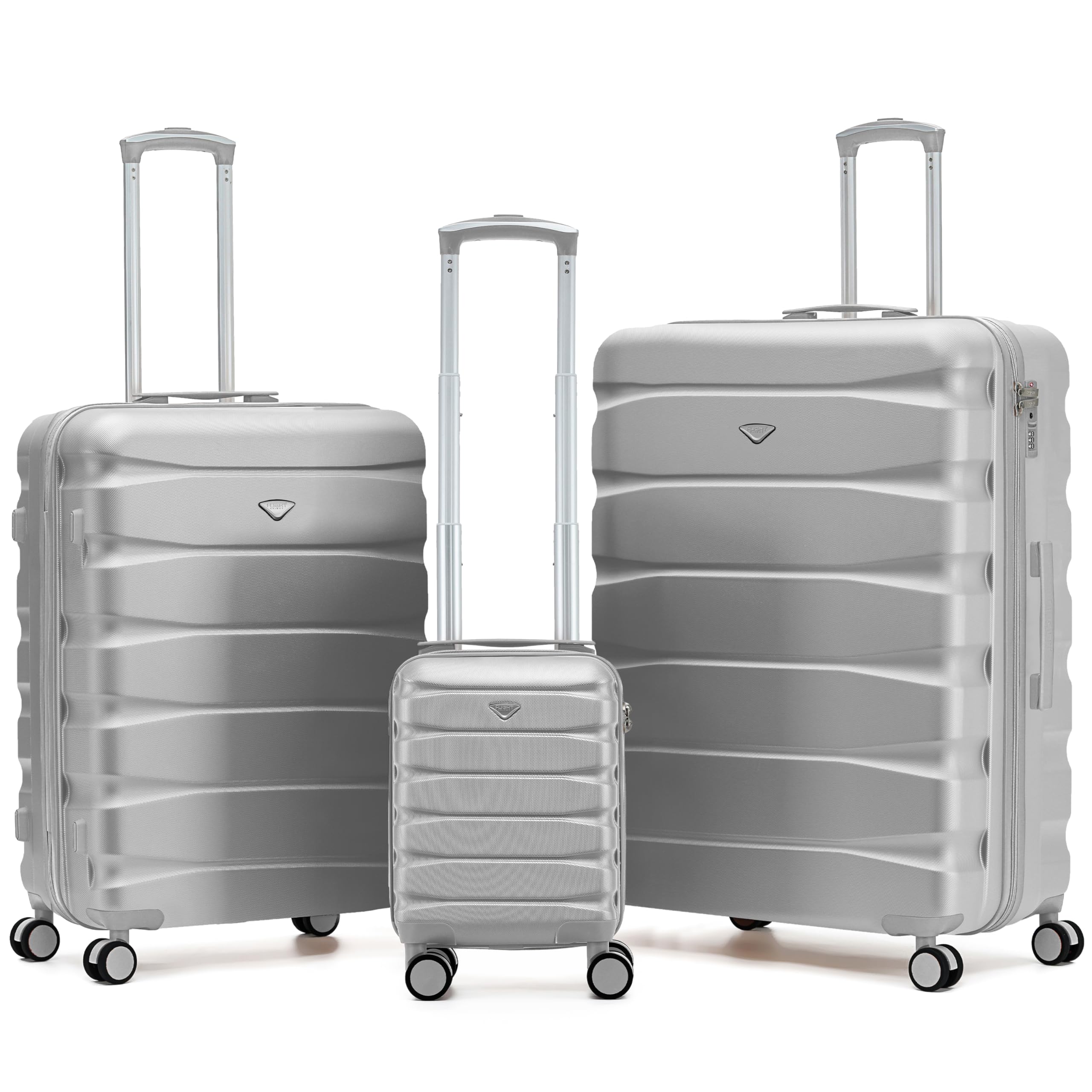 Flight Knight Underseat Cabin Suitcase 45x36x20cm | Free Hand Luggage for EasyJet & Wizz Air | Lightweight ABS Hard Shell with 8 Silent-Glide Spinner Wheels | Max Space Travel Bag — view 22