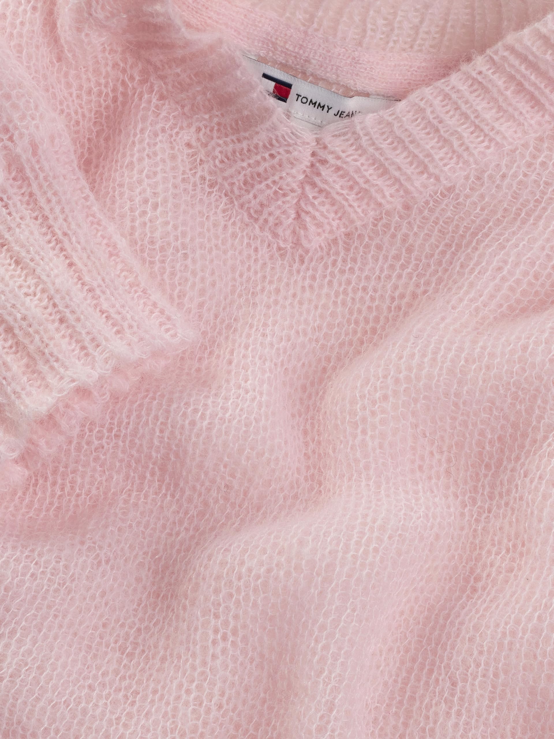 Tommy Jeans Damen Pullover Open Knit mit V-Ausschnitt