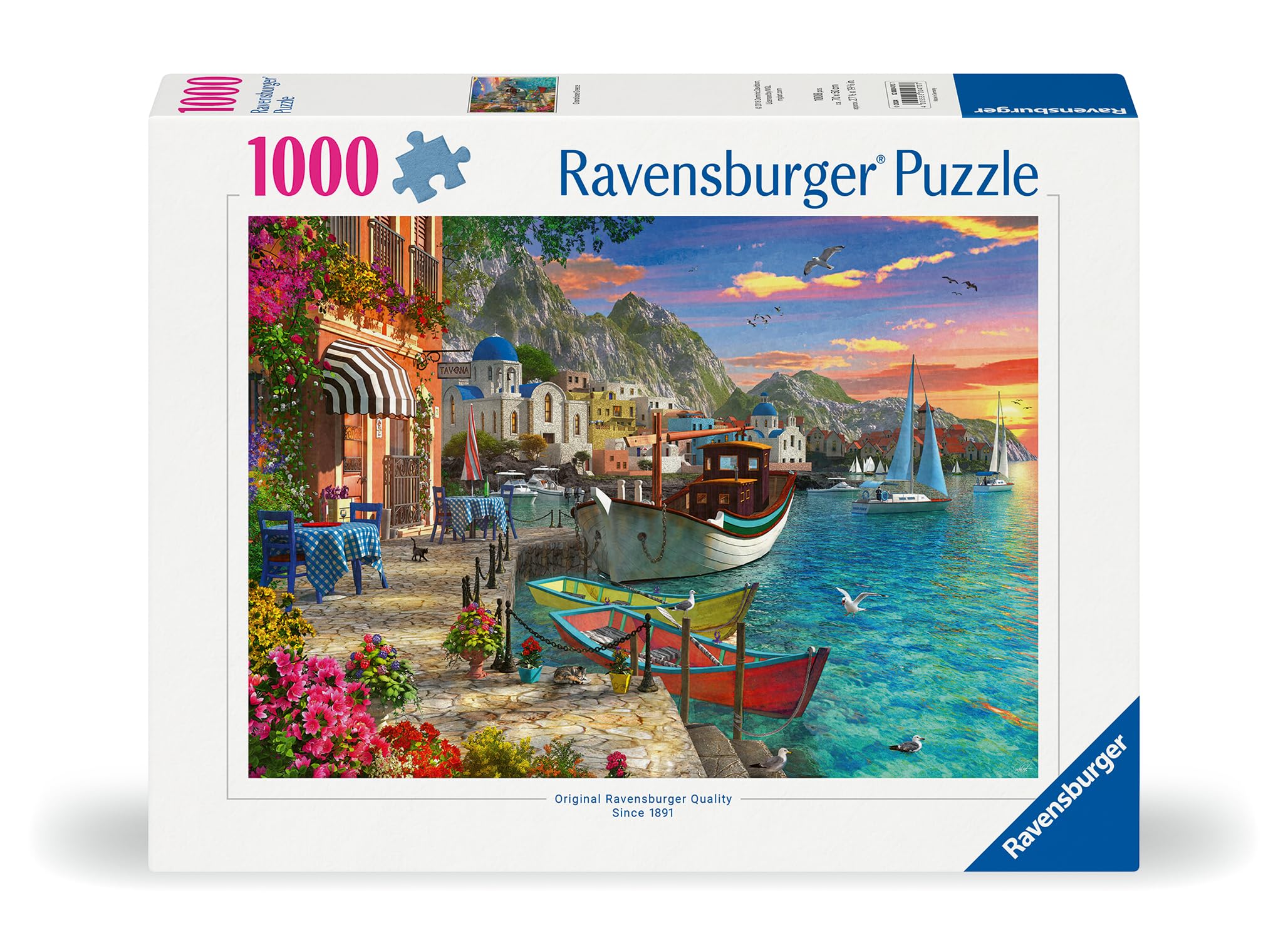 Ravensburger - Puzzle 1000 Pezzi Meravigliosa Grecia | Puzzle Per Adulti E Bambini Con Una Misura Di 70x50 Cm | Regalo Per Adulti E Bambini Da 14 Anni E Più