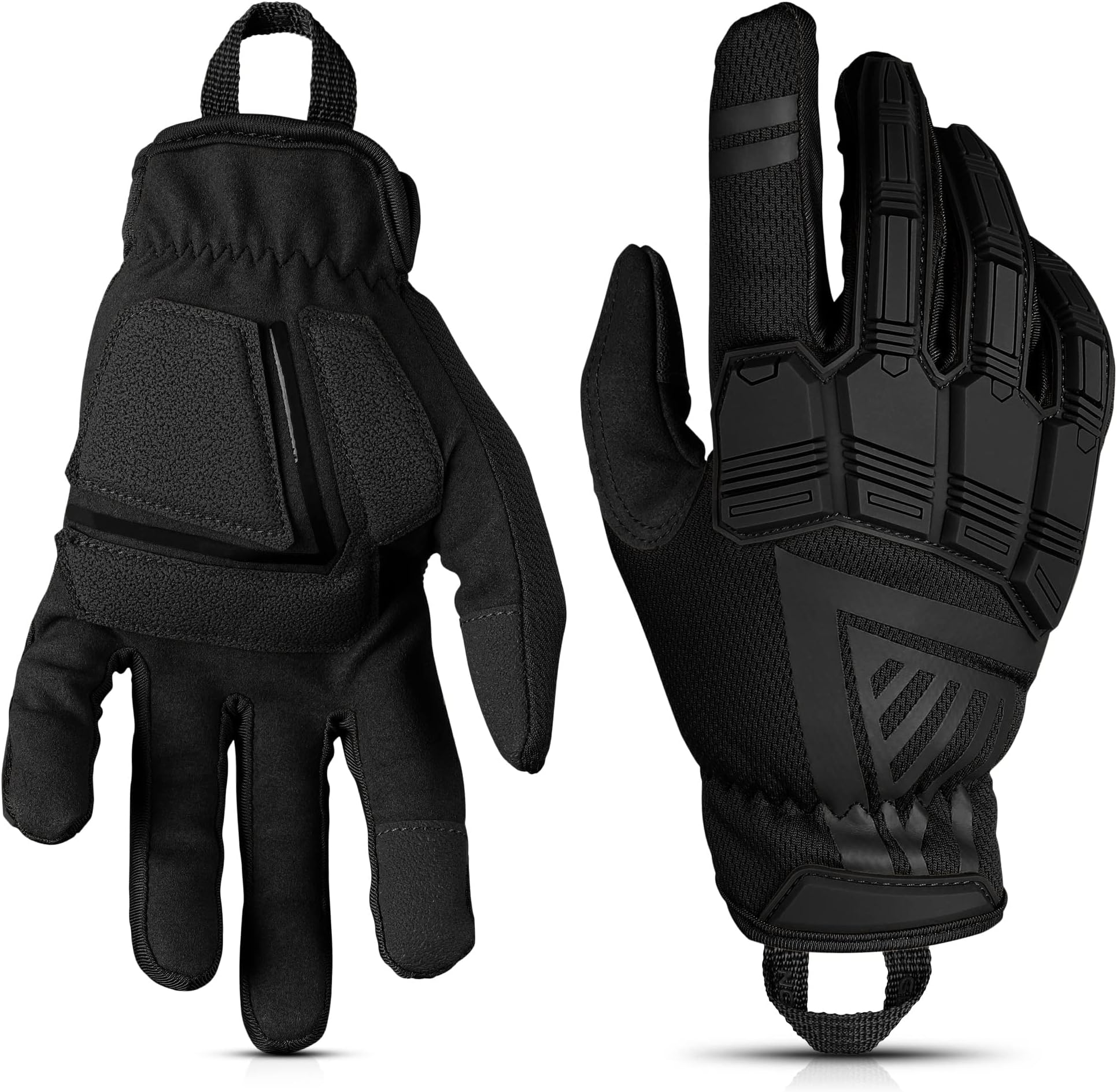 Glove Station Hard Knuckle Touchscreen Work Gloves, Impulse Guard | Touch Screen Working Gloves Ideal for Sports & Outdoors, Motorcycle and Hunting