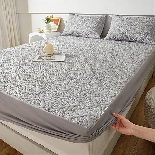 Miniatura 4 de Cubre Colchon  Protector De Colchón Acolchado Impermeable  Funda De Colchón Microfibra  Protector De Colchón Estilo Sábana Bajera  Protector De Ropa