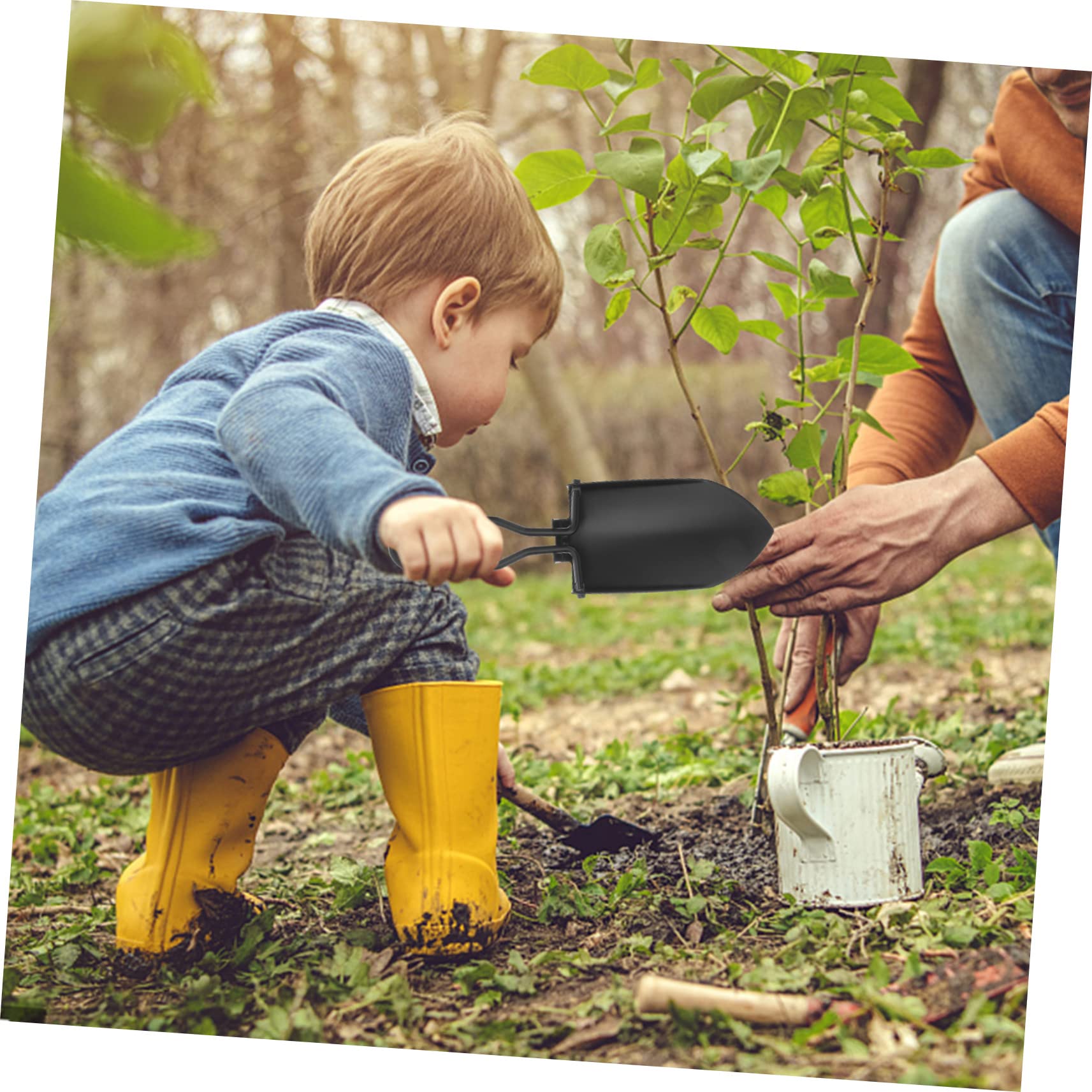 BESPORTBLE 5 Pz Pala da Giardinaggio Pala da Campeggio all'aperto Zaino all'aperto Zaino Tote Attrezzi Giardinaggio Kit Giardinaggio Pala da Giardino Pieghevole Pala Pieghevole Stoffa Black