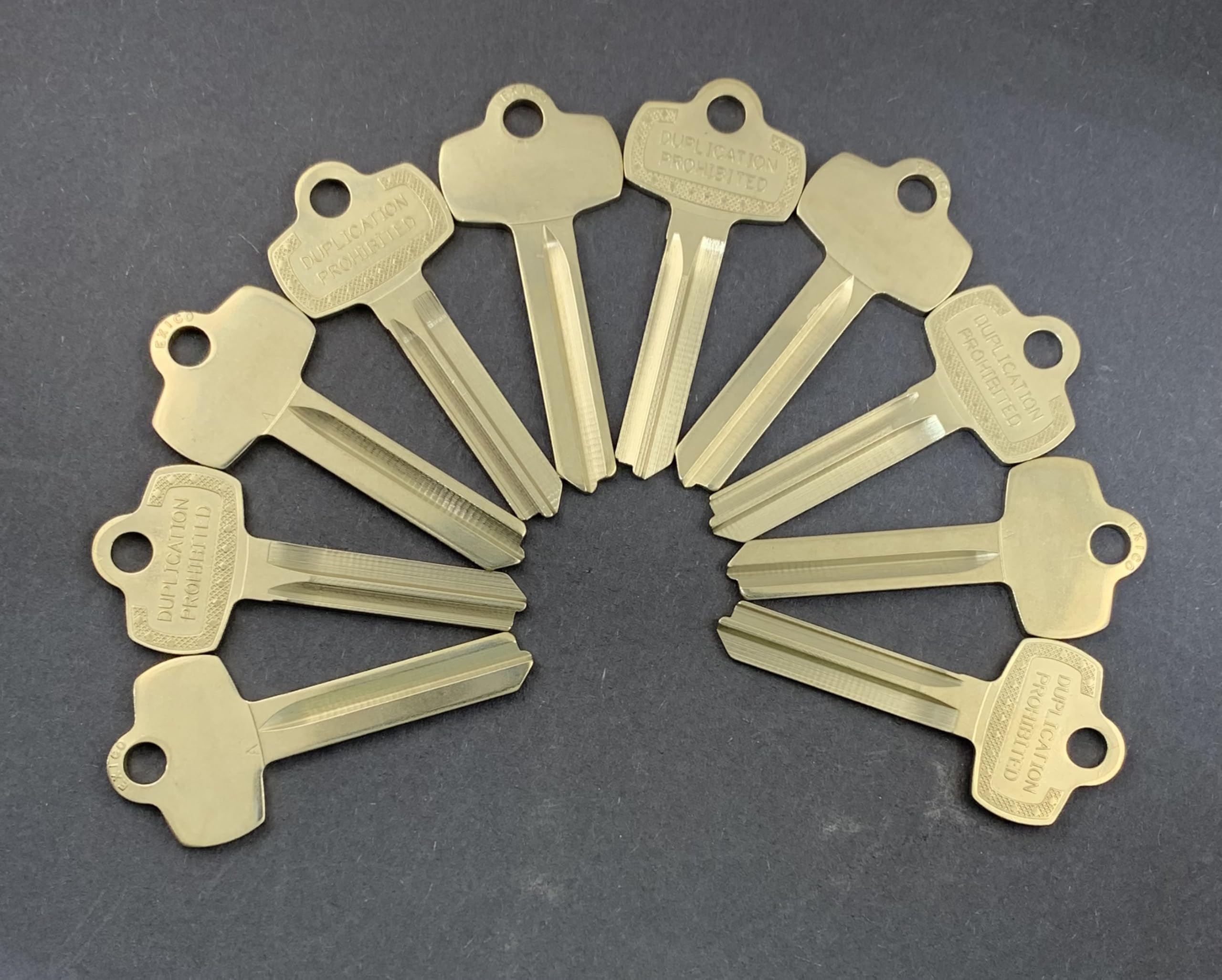 Pack of 10 Nickel Silver A1114A 1A1A1 BE2 Type Key