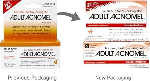 Miniatura 8 de Adult Acnomel Crema tintada 1.30 oz (paquete de 3)