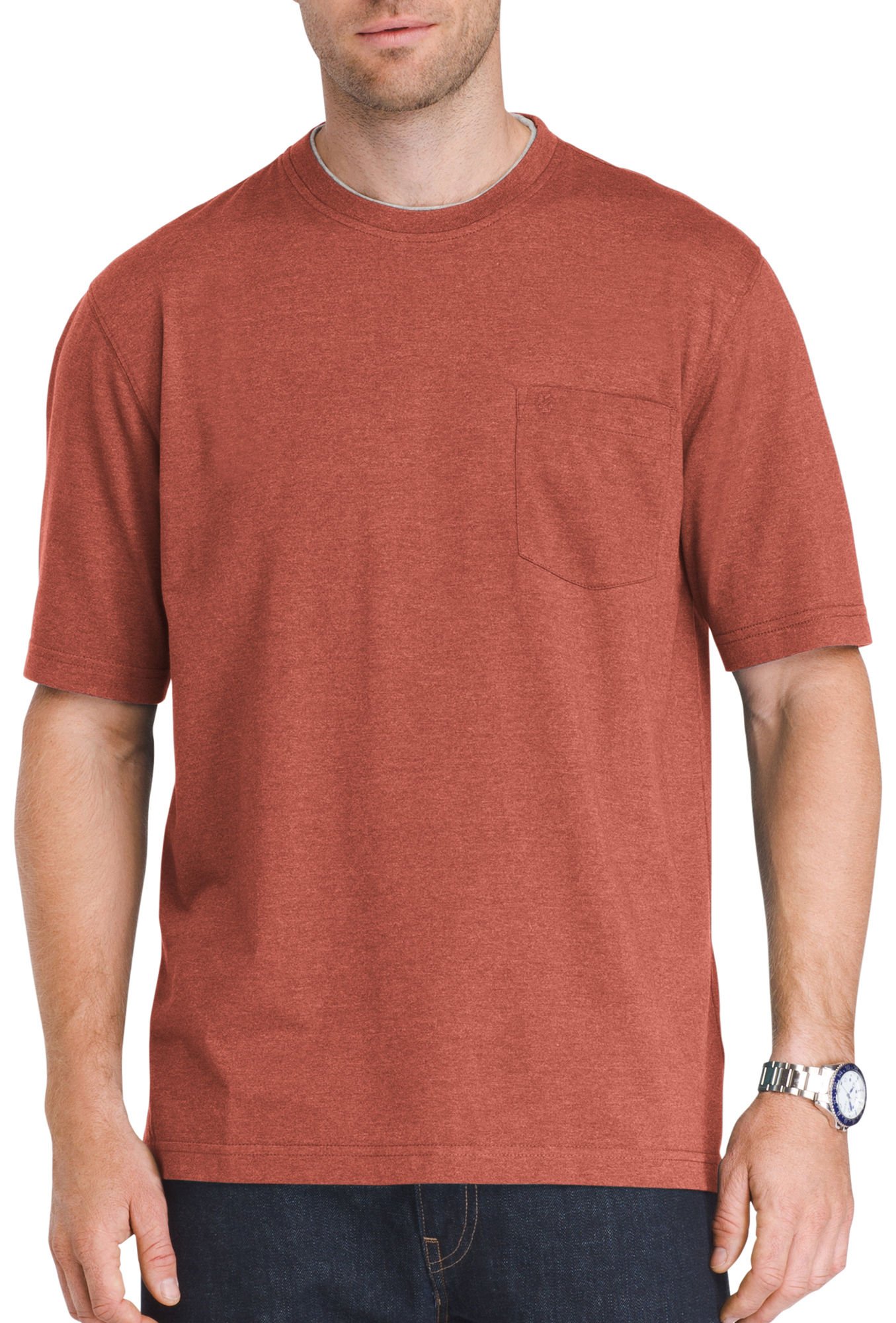 Mens Chatham Point Short Sleeve Solid Jersey T-Shirt with Pocket