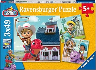 Ravensburger 5589 Dino Ranch Jigsaw Puzzles for Kids Age 5 Years Up-3x 49 Pieces