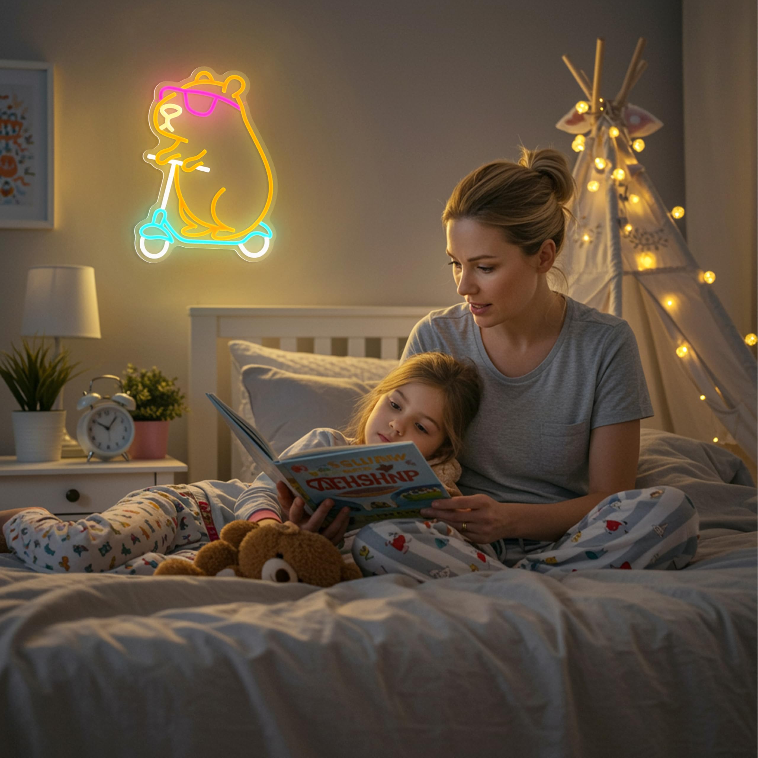 カピバラ ネオンライト LED看板 インテリアライト 動物モチーフ Amazon.co.jp: Capybara ネオンサイン 動物の形 LED カピバラネオン