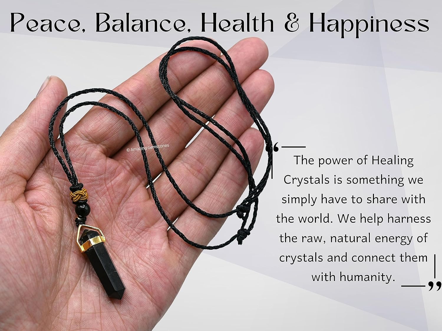 Shungite Pendant Necklace - Image 6