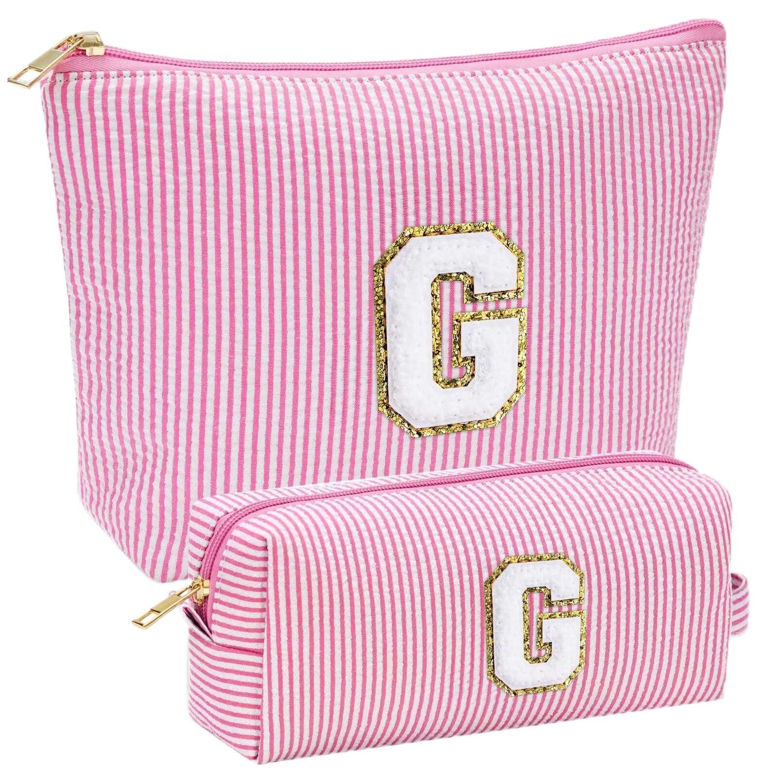 YOOLIFE Geschenk Mädchen Damen - Kosmetiktasche Damen Reise Make up Tasche Schminktasche Mädchen mit Buchstaben, Geburtstagsgeschenk für Frauen Teenager Mädchen Freundin Schwester Mama