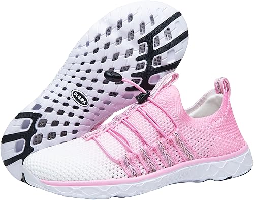 Vista 5 de DLGJPA Zapatos acuáticos ligeros de secado rápido para mujer, zapatos deportivos para caminar