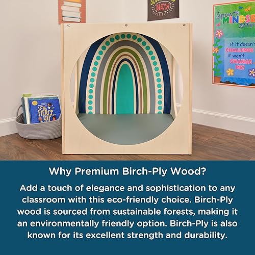 Miniatura 7 de Children's Factory Rincón de lectura de cubo de tranquilidad, de madera