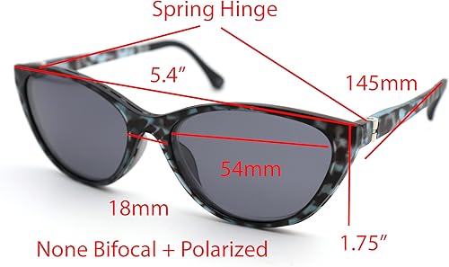 Miniatura 2 de ColorViper None - Lector bifocal, con clip magnético polarizado, lentes de sol polarizados