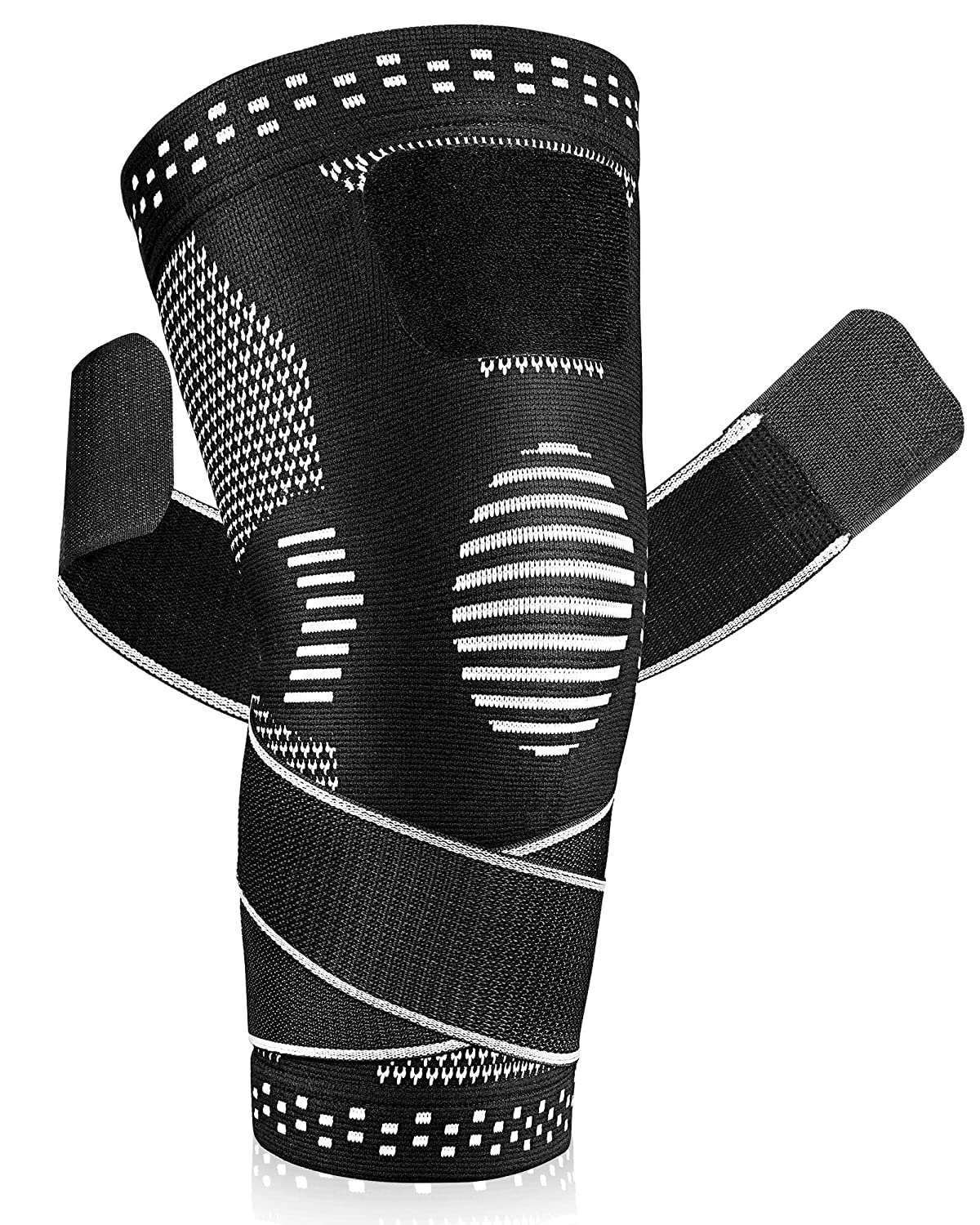 serveuttam® Knee Support for Men (1Pc) –Best Knee Brace Women | Knee Sleeves for Running Jogging Gym Squats | 4 Way Compression Knee Sleeves | Sleeves for Sports Arthritis Pain (Zebra White, L) (B09X2Q8HC2) Amazon Price History, Amazon Price Tracker