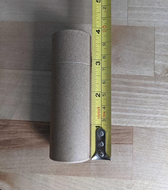 DIY Deodorant Containers Empty Cardboard Deodorant Containers - 1.5 oz Push-up style, top-fill, reusable and biodegradable (6-Pack)
