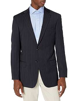 Palm Beach Men's High Twist Wool Suit Separate Jacket, Navy