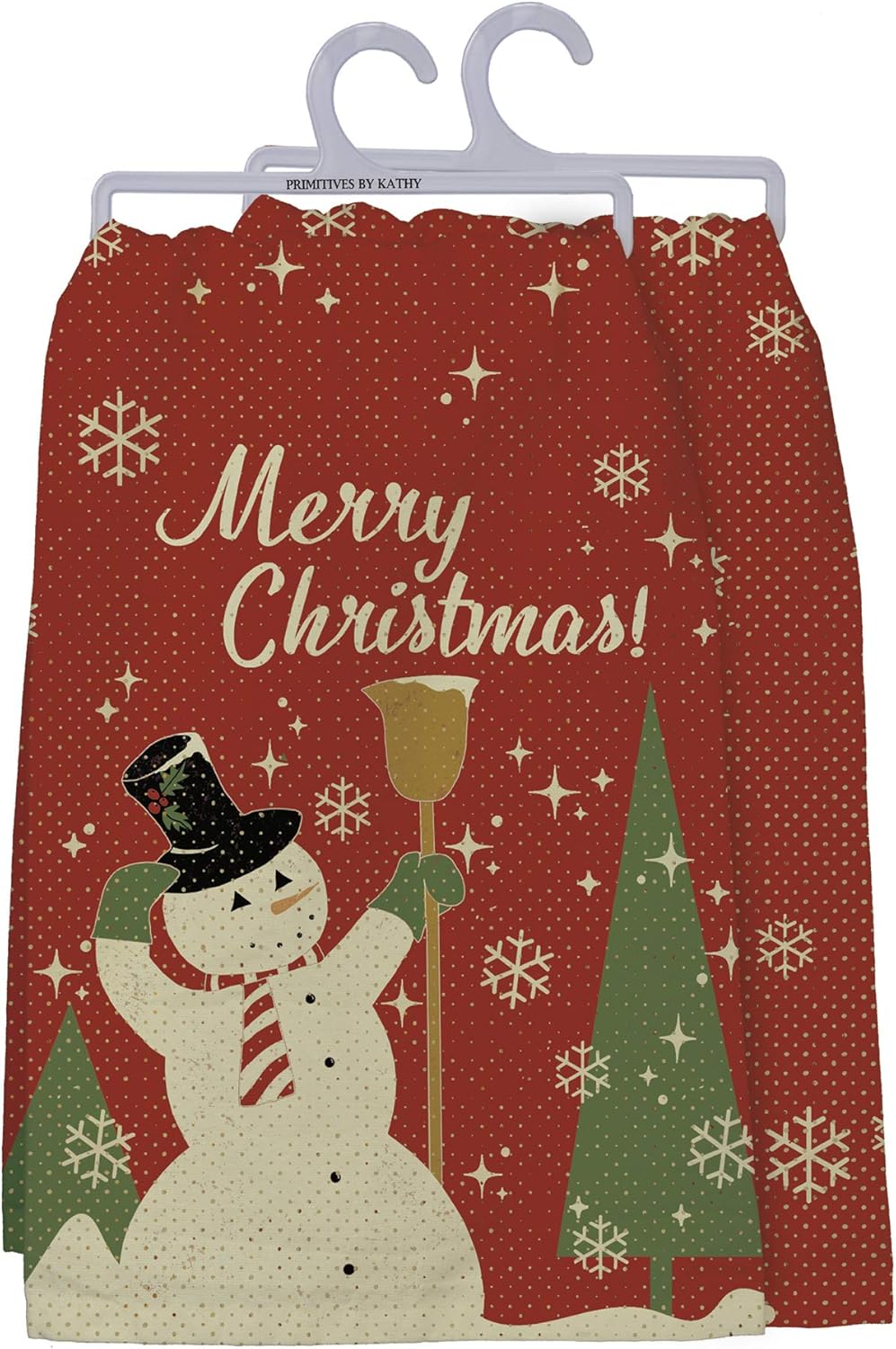Primitives by Kathy Merry Christmas Dish Towel, 28inch