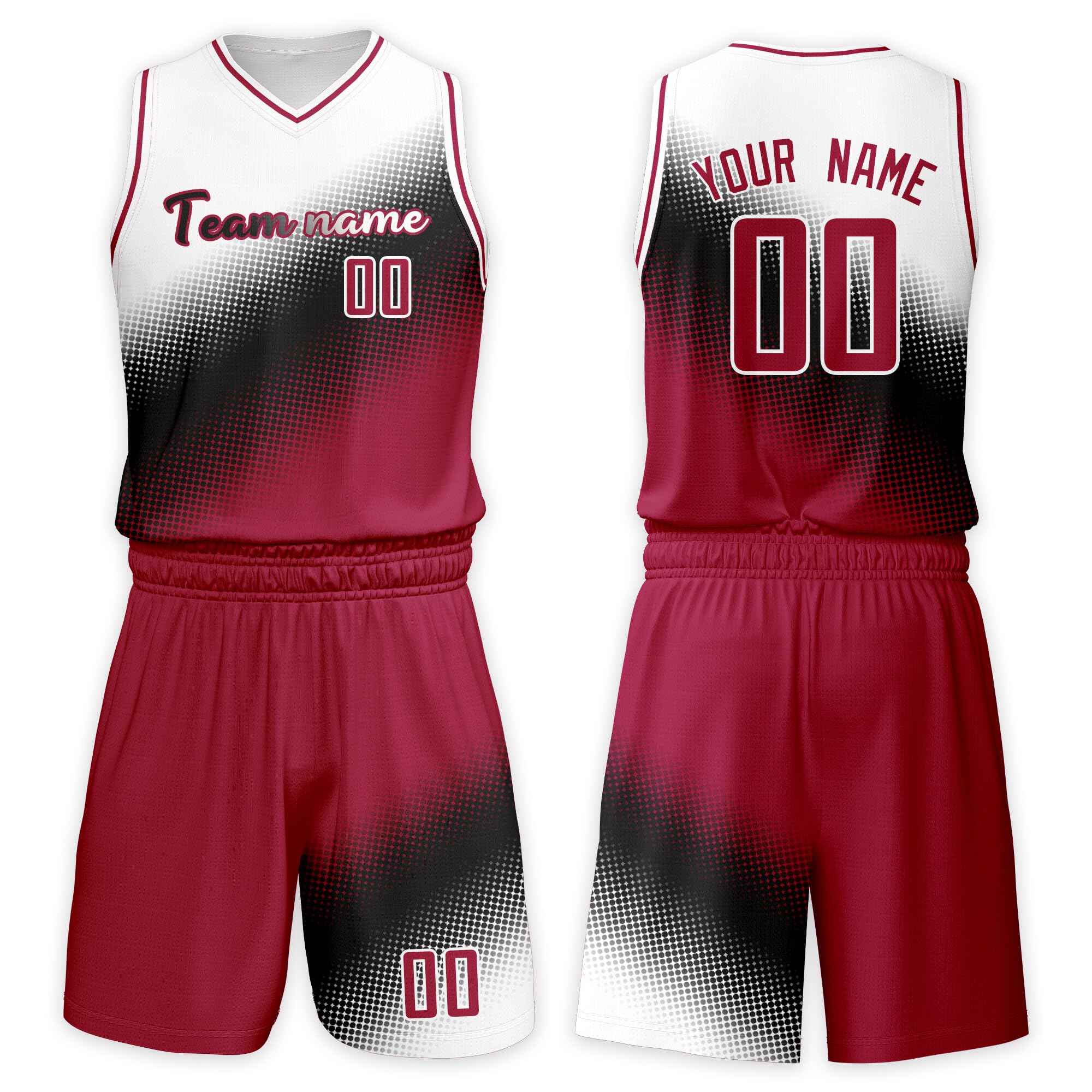 Custom Basketball Jersey Suit Men Women Youth Kids Kit Personized Name Number Jersey/Shorts Uniform Boys Girls Fans Gift