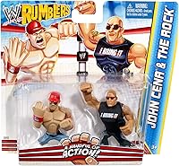 Vista 2 de WWE MATTEL Rumblers The Rock y John Cena Figura 2 Pack