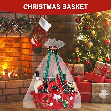 Christmas Basket for Present Holiday Present Basket