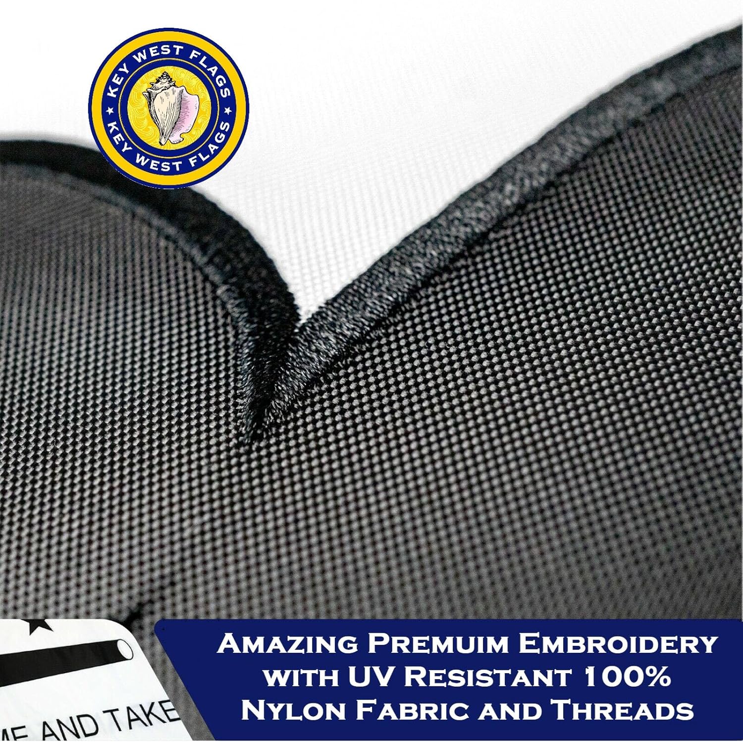 Come and Take It Texas Gonzales Flag, 3x5 ft, Double-Sided 3x5 Outdoor/Indoor Double-Sided Embroidered UV Resistant 100% 300 Denier Nylon Fabric and Threads