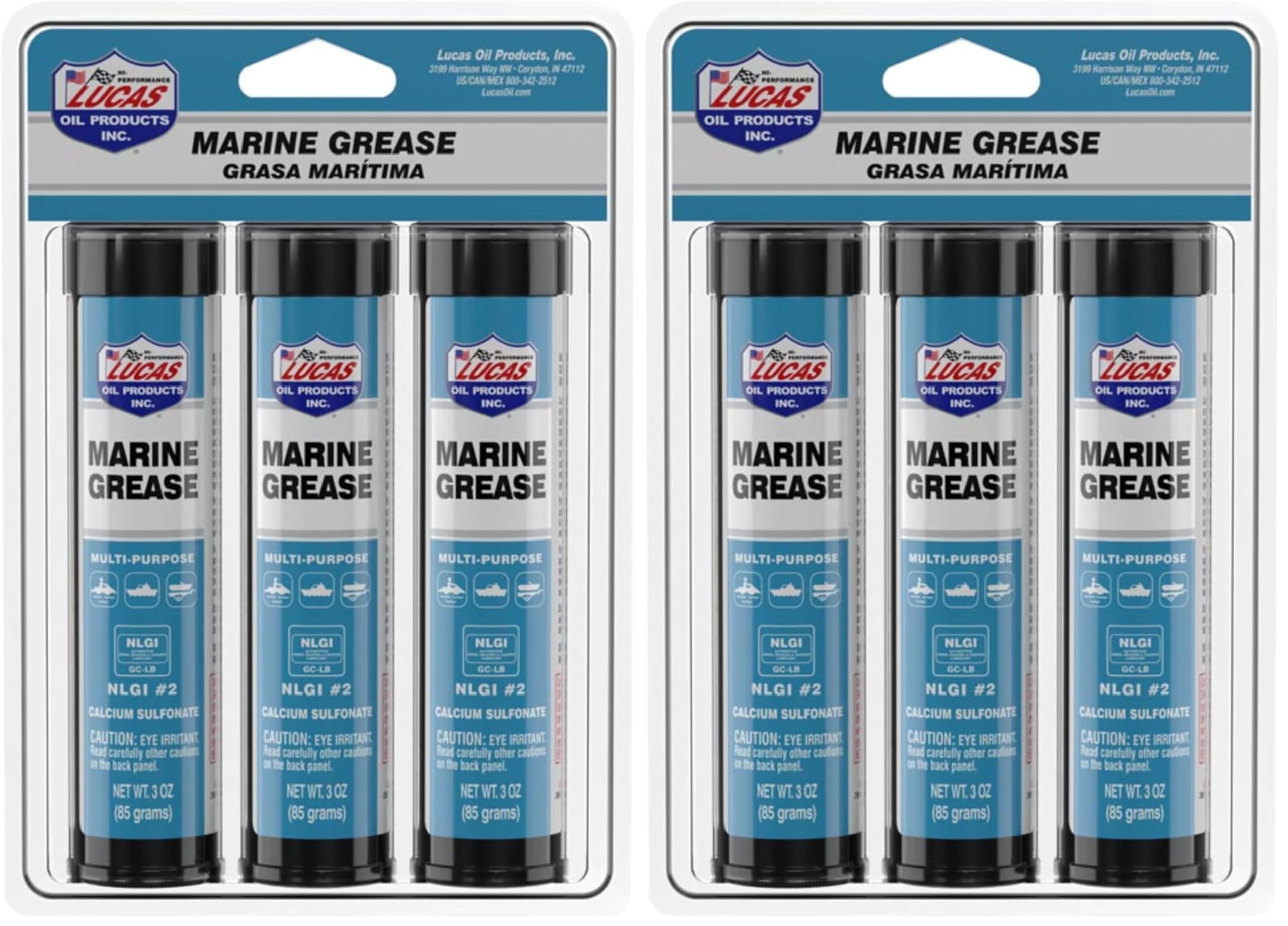 Lucas Oil 10682 Marine Grease 3 Ounce Combo Pack