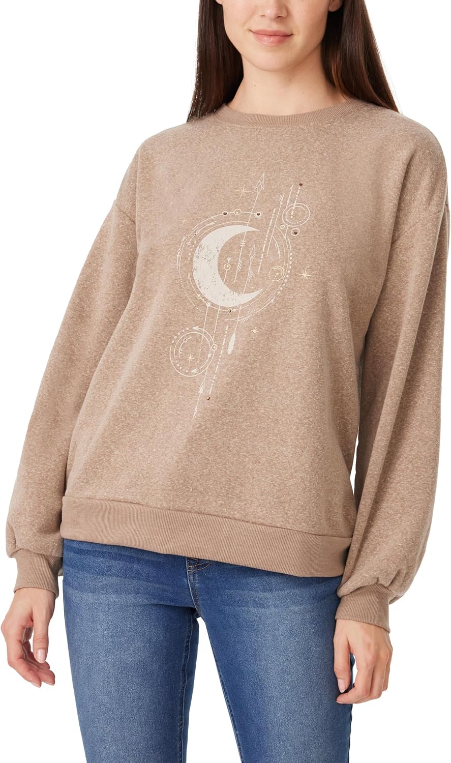 Angels Forever Young Women’s Millie Classic Graphic Fleece Pullover (Available in Plus Size)