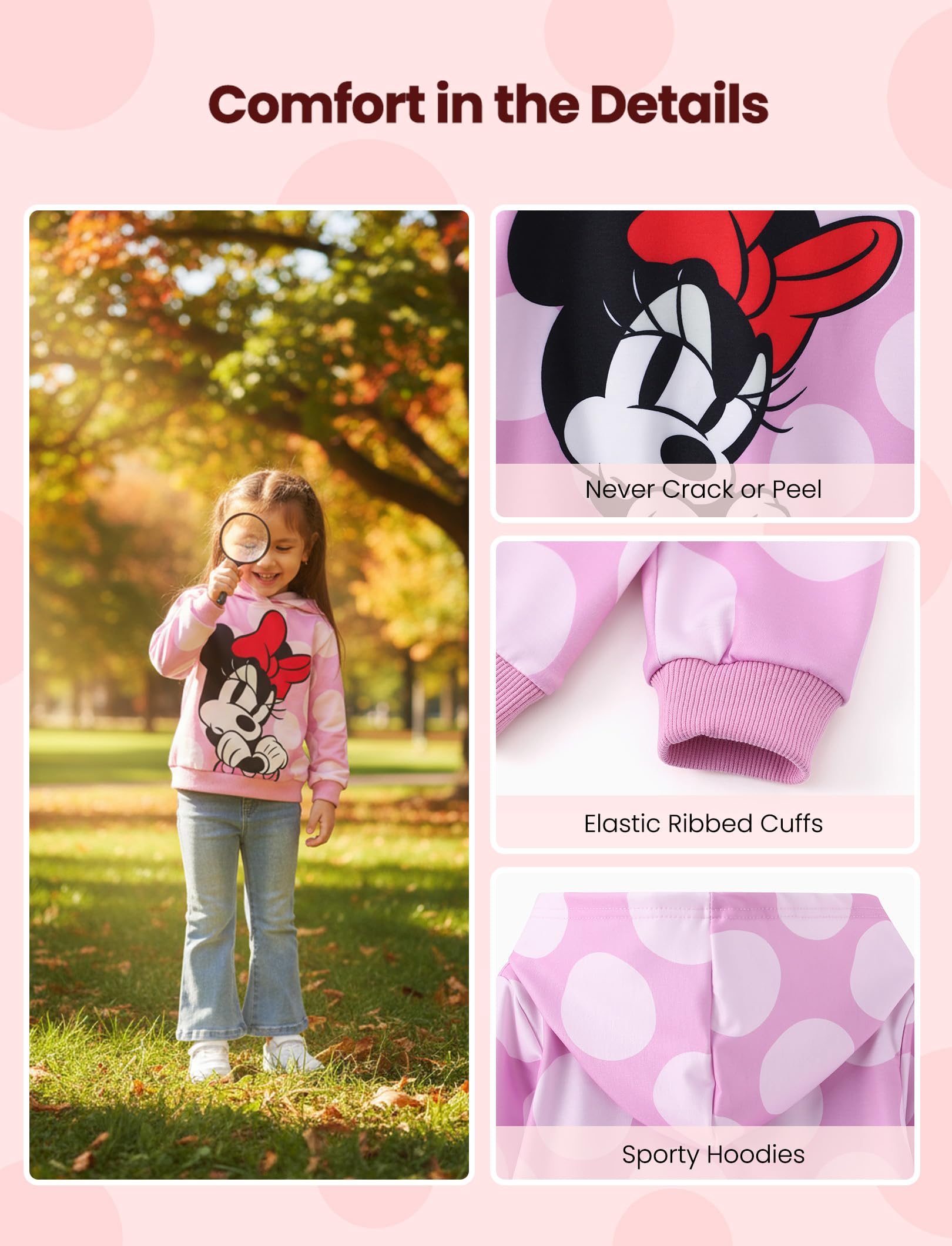 Disney Lilo & Stitch Minnie Mickey Spiderman Frozen Elsa ragazzi ragazze felpa con cappuccio grafica pullover top bambino-grande bambino