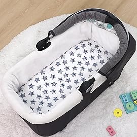 PHF 3 Pack Soft Bassinet Sheets, Space Breathable Comfy Cradle Sheets for Baby Boys Girls Neutral, No Slip Universal Fit for Most Cradle and Bassinet Mattress, Space