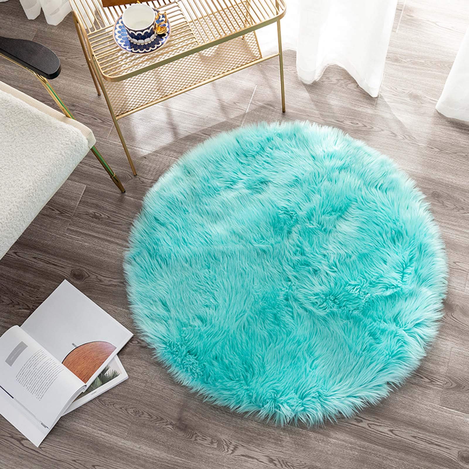 Tappeto Morbido in Finta Pelliccia di Pecora, coprisedia/Divano, 61 cm, Morbidissimo e soffice, Ideale per Soggiorno, Divano, Camera da Letto, Decorazione per la casa.