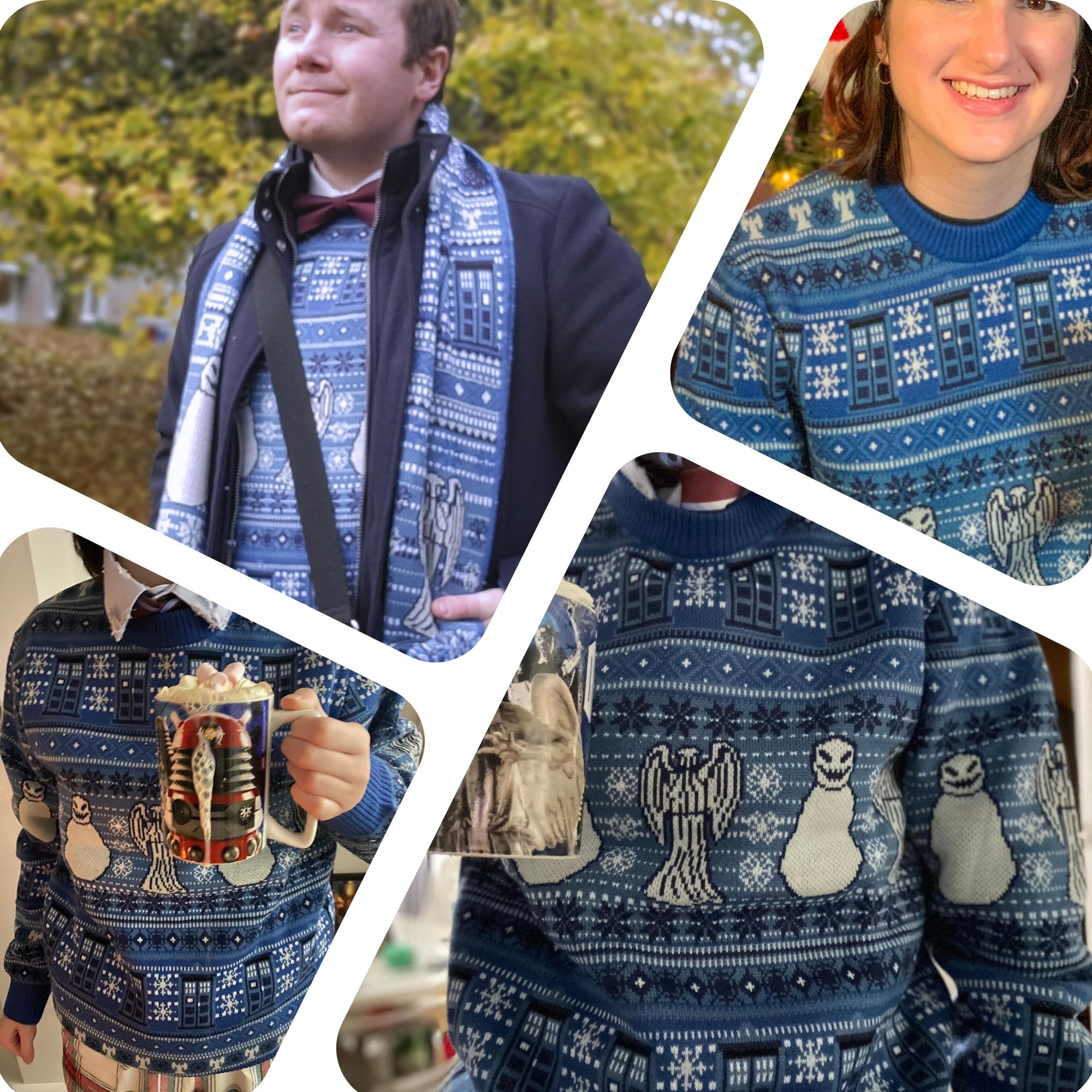 Maglione di Natale Tardis Maglione Natalizio BBC Ufficiale di LOVARZI